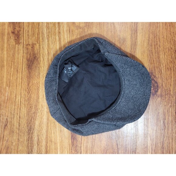 Beechfield Mens Classic Herringbone Newsboy Cap L/XL - Picture 2 of 4